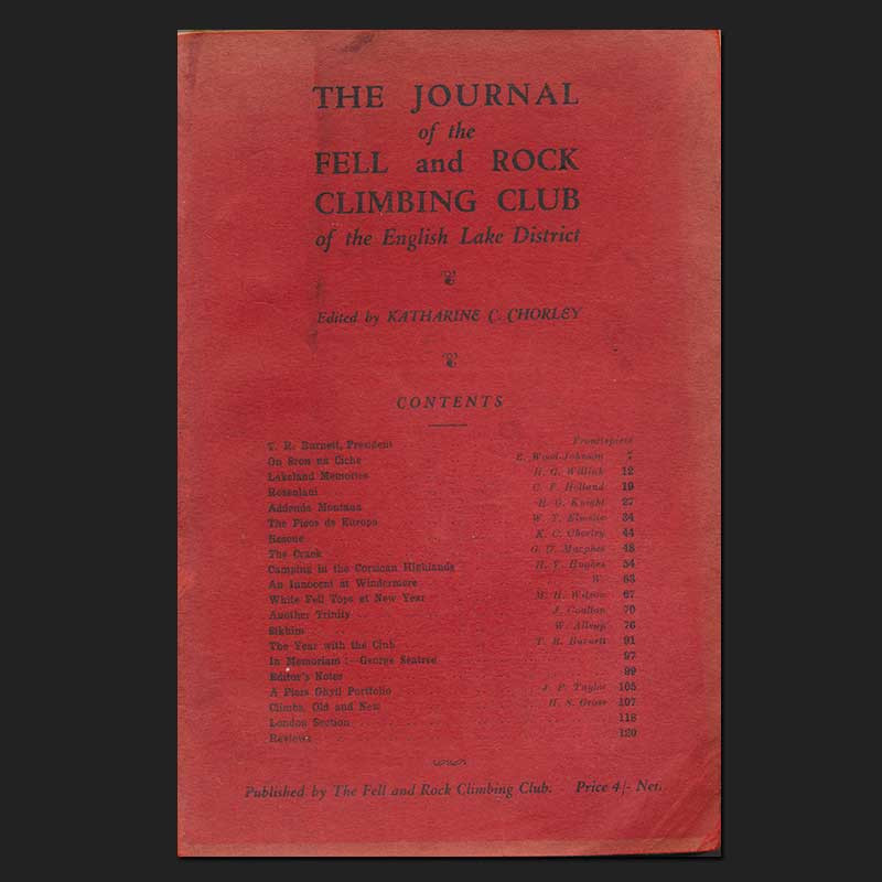 Journal of the Fell and Rock Climbing Club 1928 Journal of the Fell and Rock Climbing Club 1928